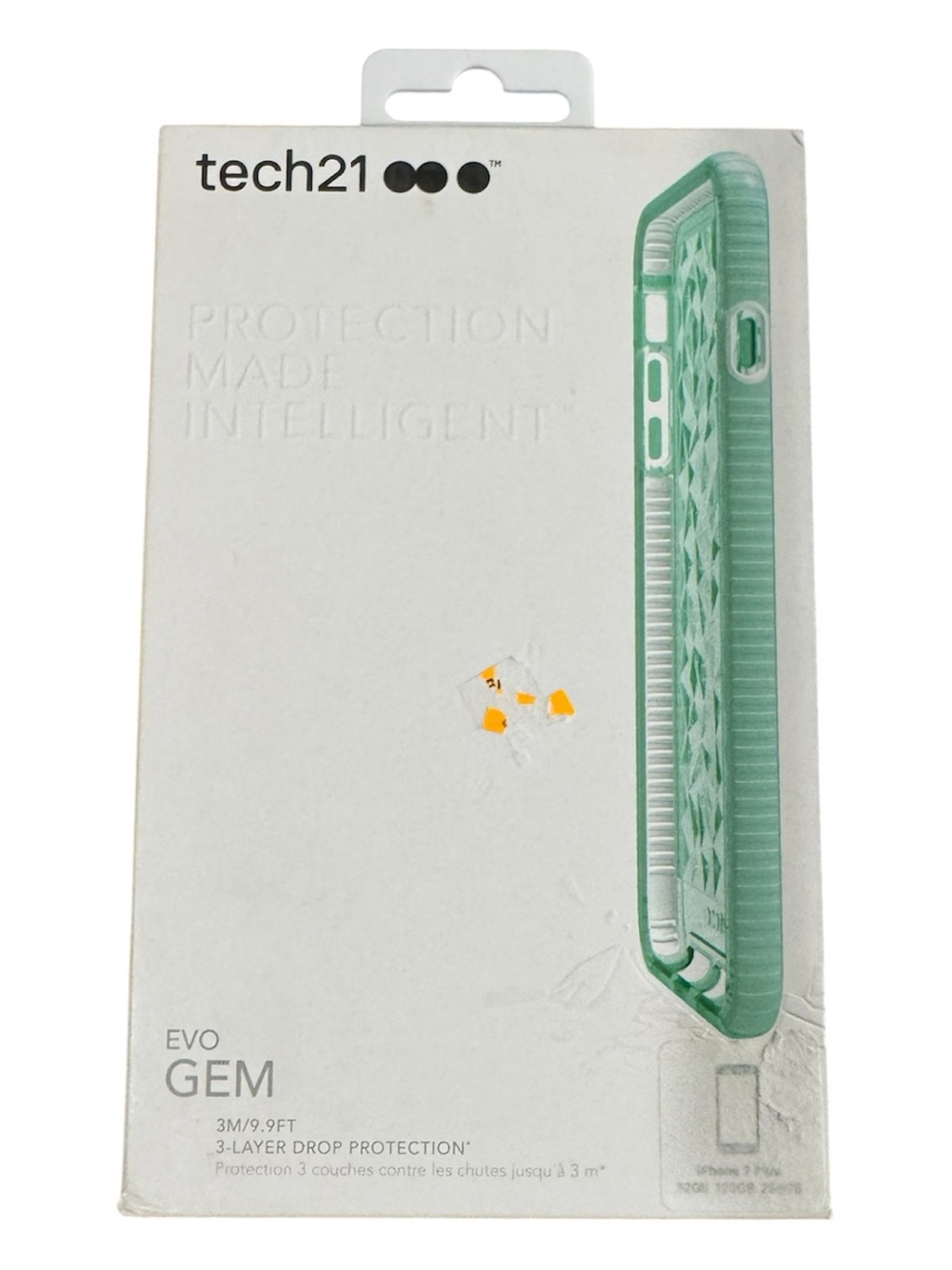 tech21 EVO GEM Mint Green Protective Phone Case